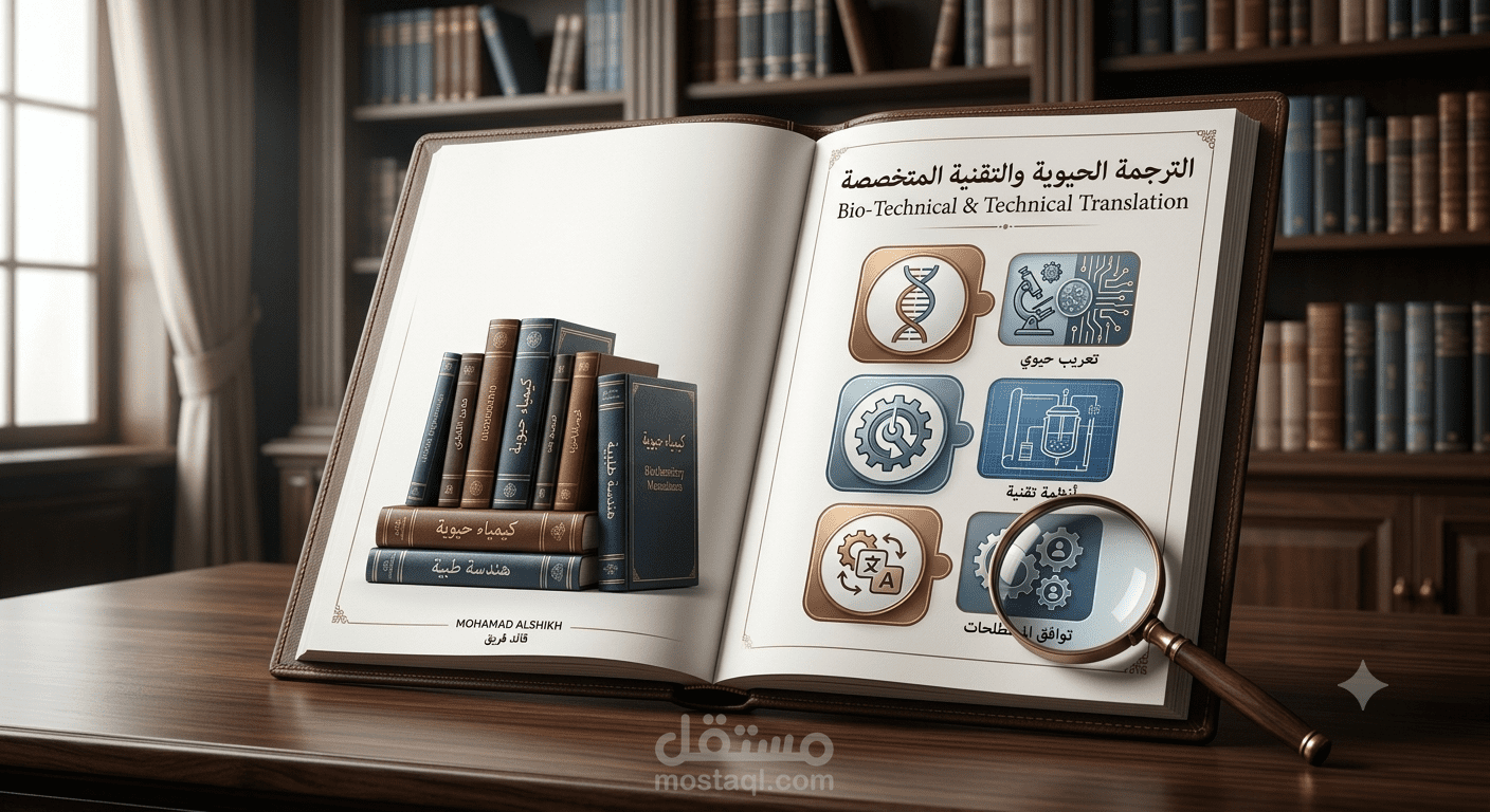 التعريب العلمي والتقني المتخصص: تطبيقات المفاعلات الحيوية في هندسة الأنسجة