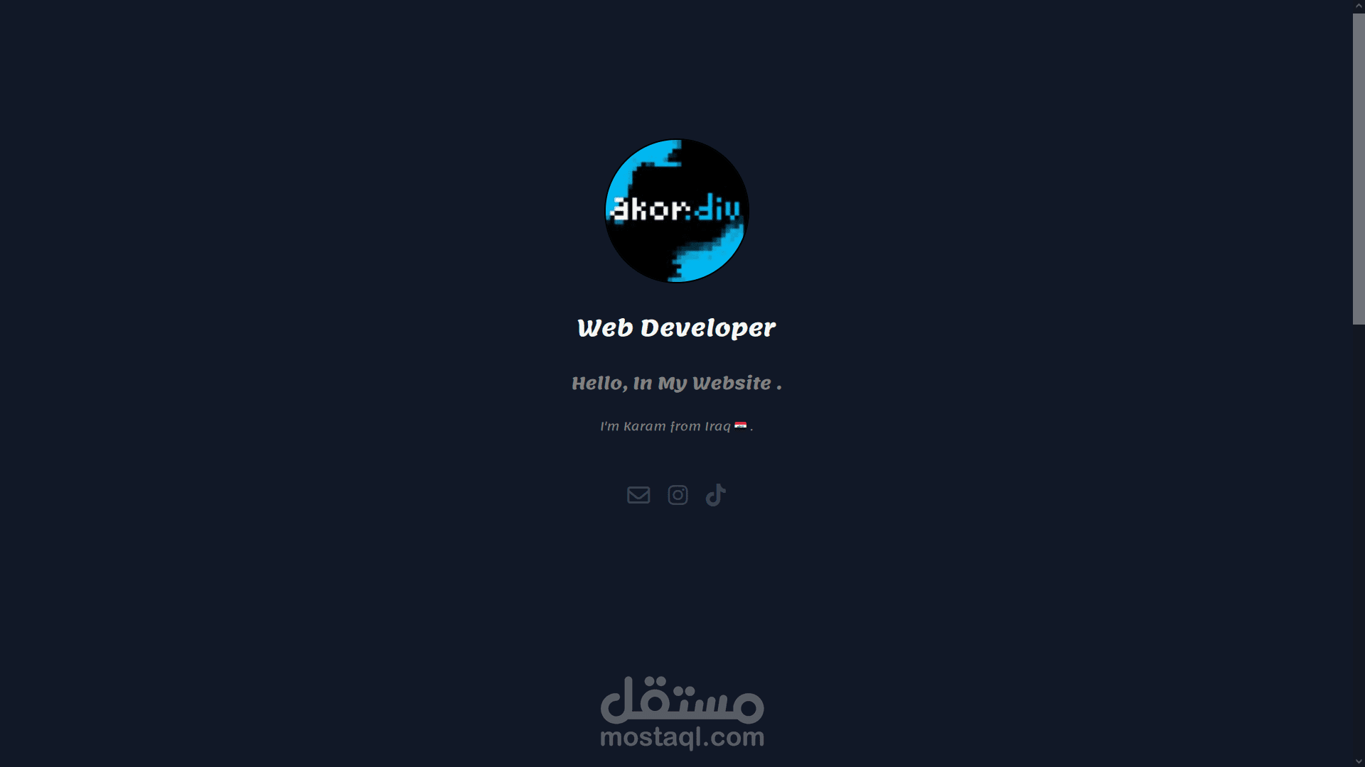 موقع تعريفي شخصي