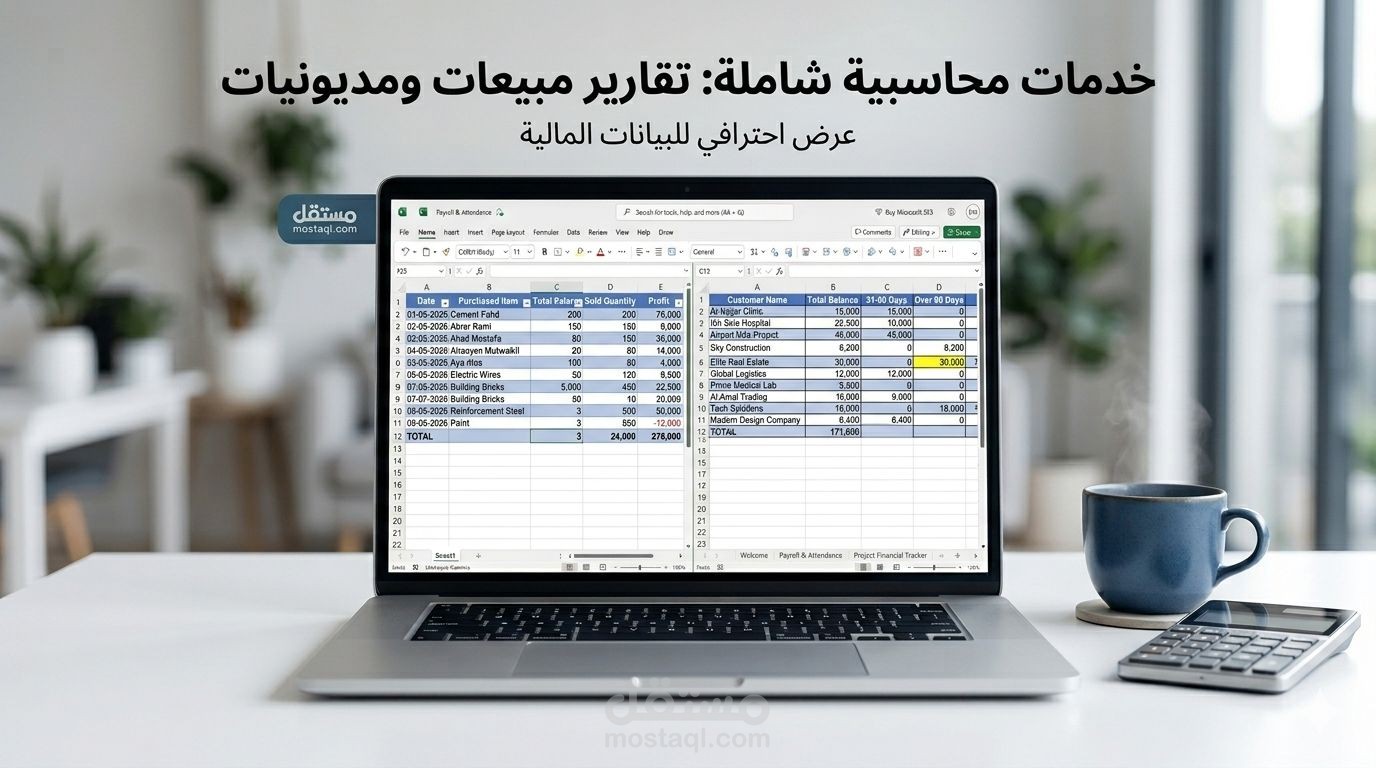 منظومة إدارة المبيعات والمخازن ومتابعة ديون العملاء