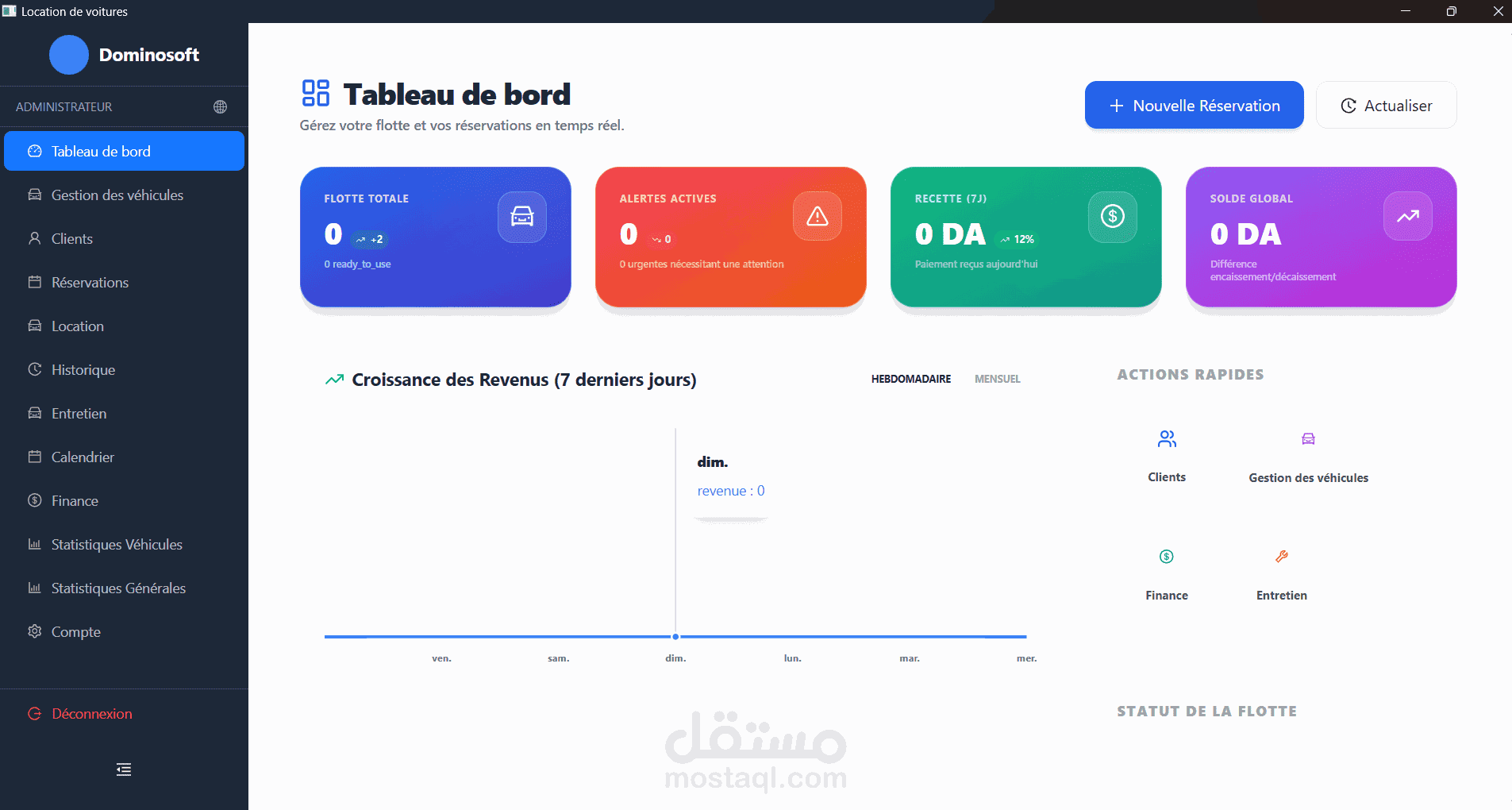 تطوير تطبيق ذكي لإدارة وتأجير السيارات مرتبط بمنصة SaaS متكاملة