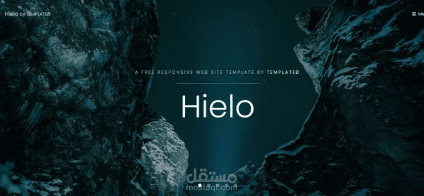 تصميم واجهة موقع تعريفي عصري ومتجاوب (Responsive Landing Page)