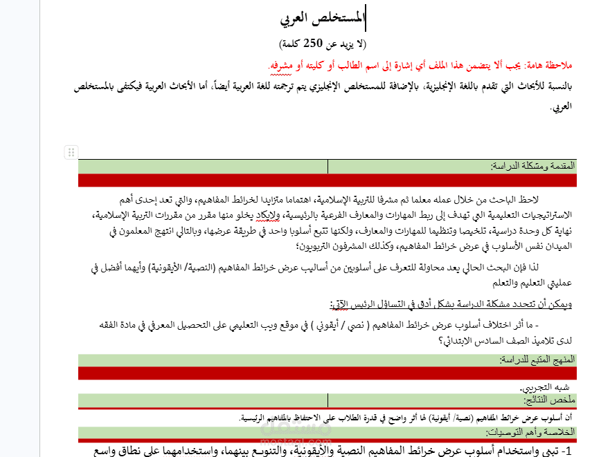 بحثي الماجستير