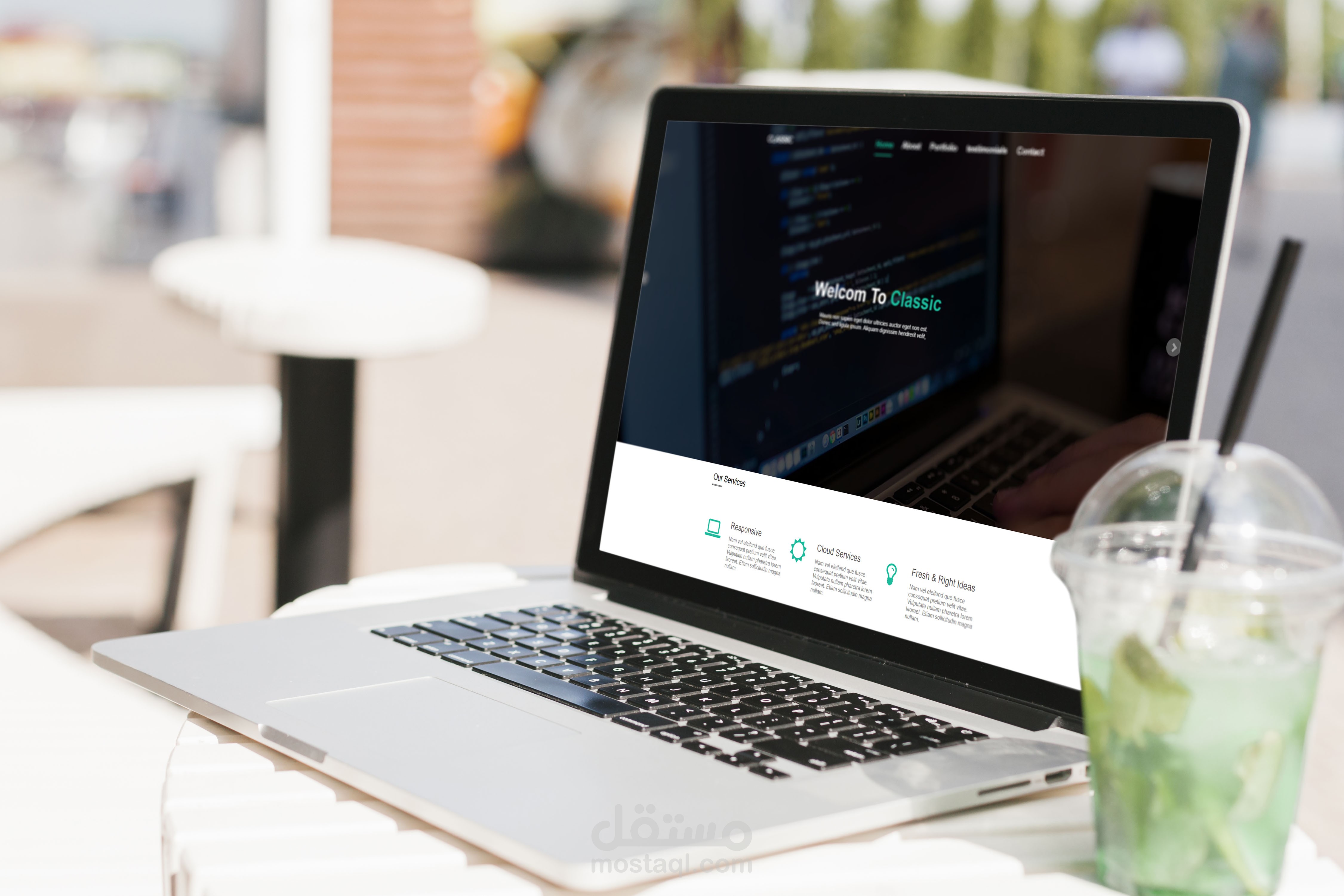 تصميم HTML5 & CSS3 & JS