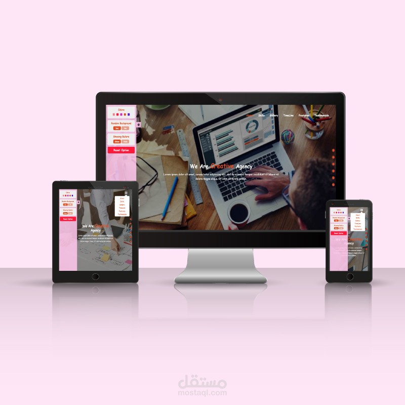 Responsive Website with HTML5 & CSS3 & JS