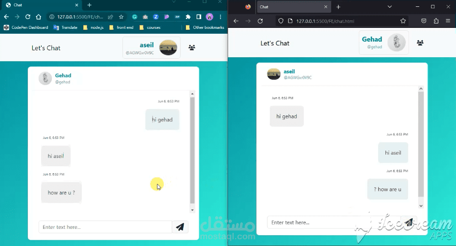 chat  web app