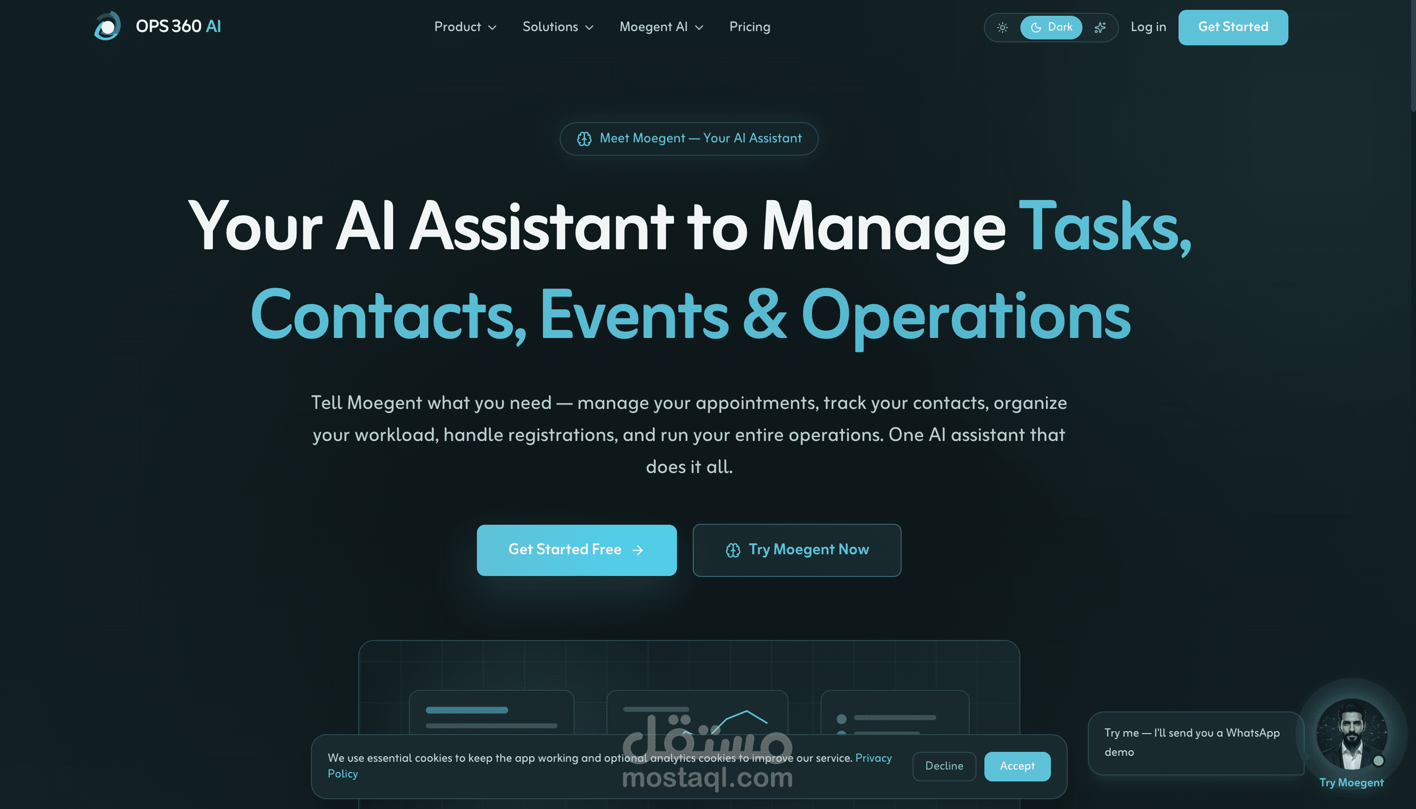 برمجه موقع الكتروني لشركه ops360.ai