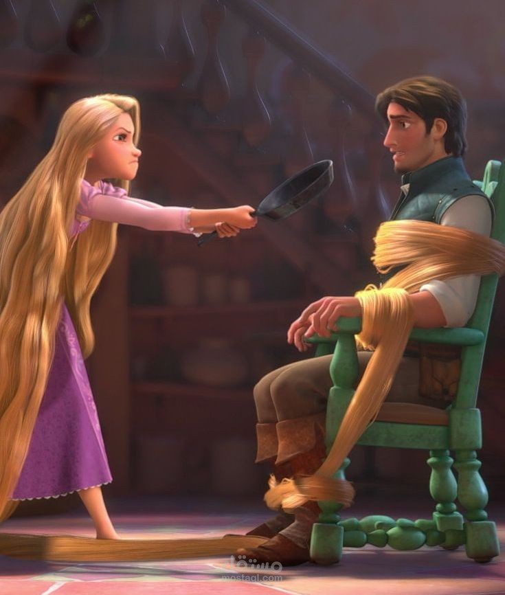 تمثيل صوتي لمشهد من فيلم Tangled