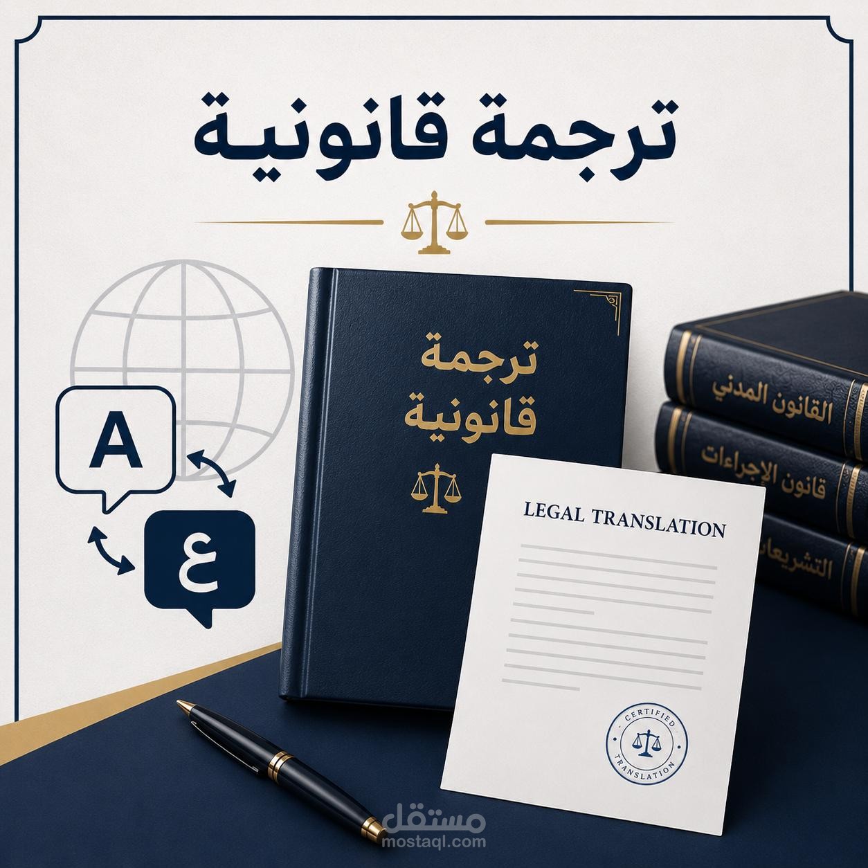 ترجمة قانونية معتمدة: توكيل عام رسمي عربي-إنجليزي Certified Legal Translation: General Power of Attorney AR-EN