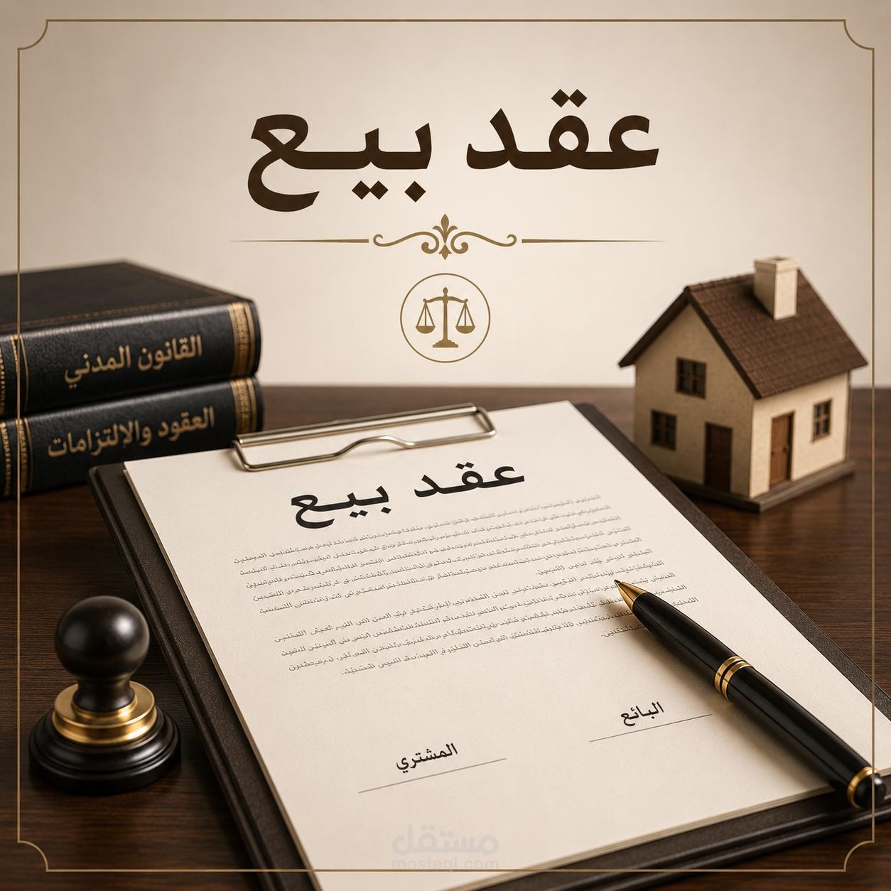 صياغة عقد بيع شقة سكنية ابتدائي - نموذج احترافي Drafting of Preliminary Apartment Sale Contract
