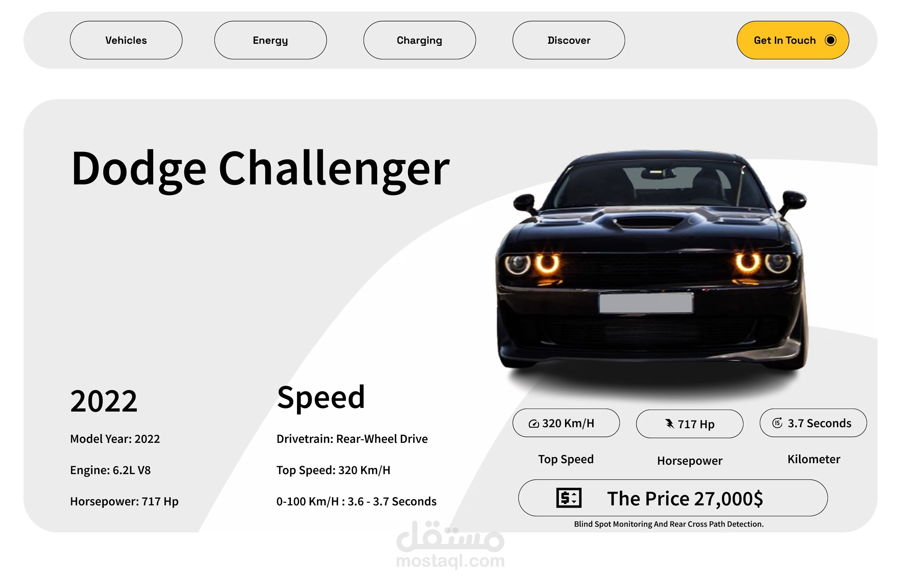 design for the Dodge Challenger.