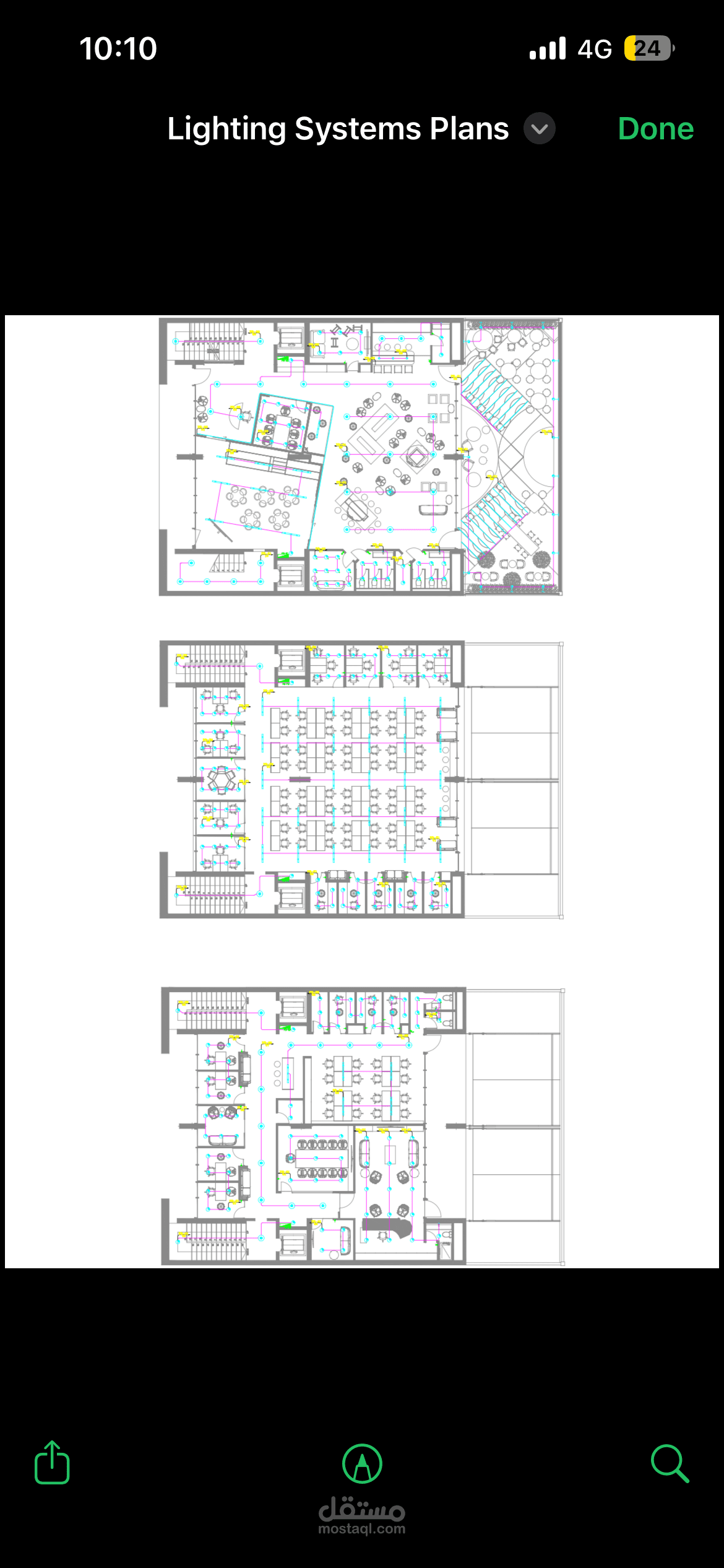 Electrical Power & Lighting Layout - AutoCAD DWG + DIALux