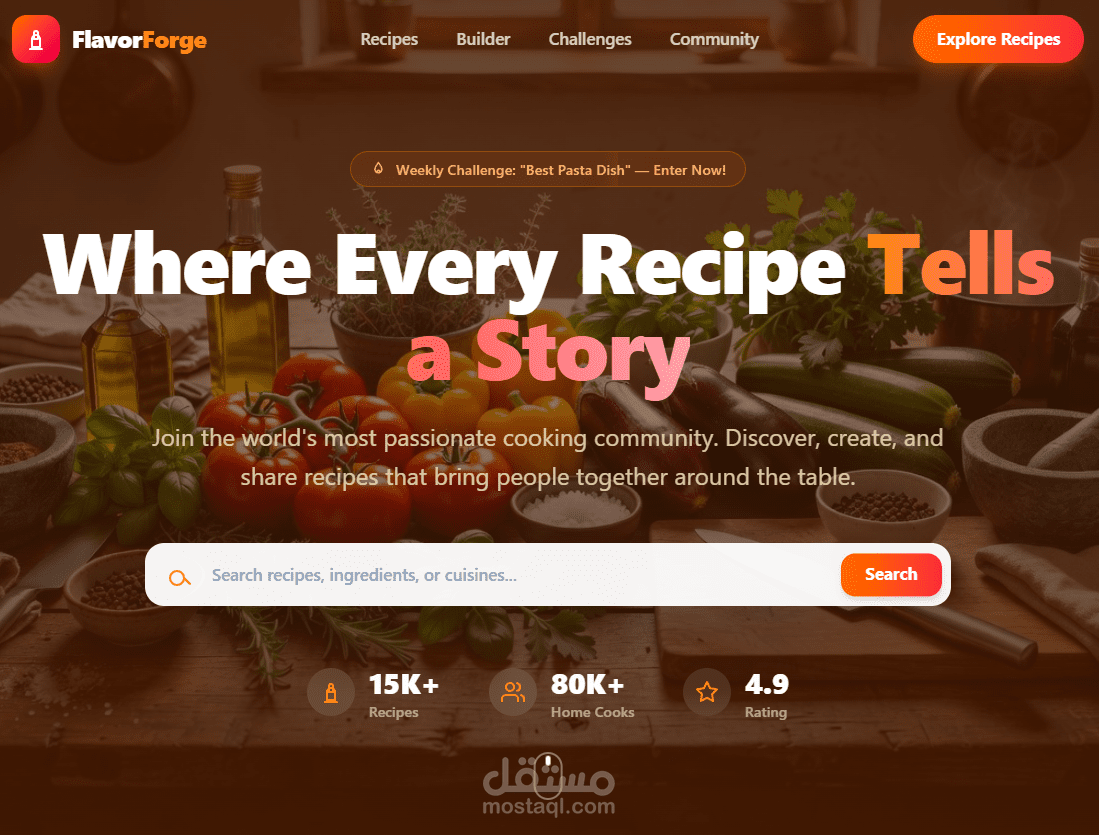 FlavorForge - Culinary Hub