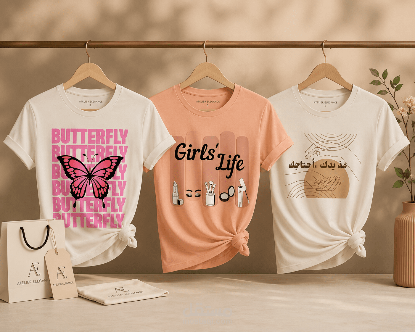 👚تصميم مجموعة تيشيرتات كاجوال نسائية جاهزة للطباعة والإنتاج التجاري