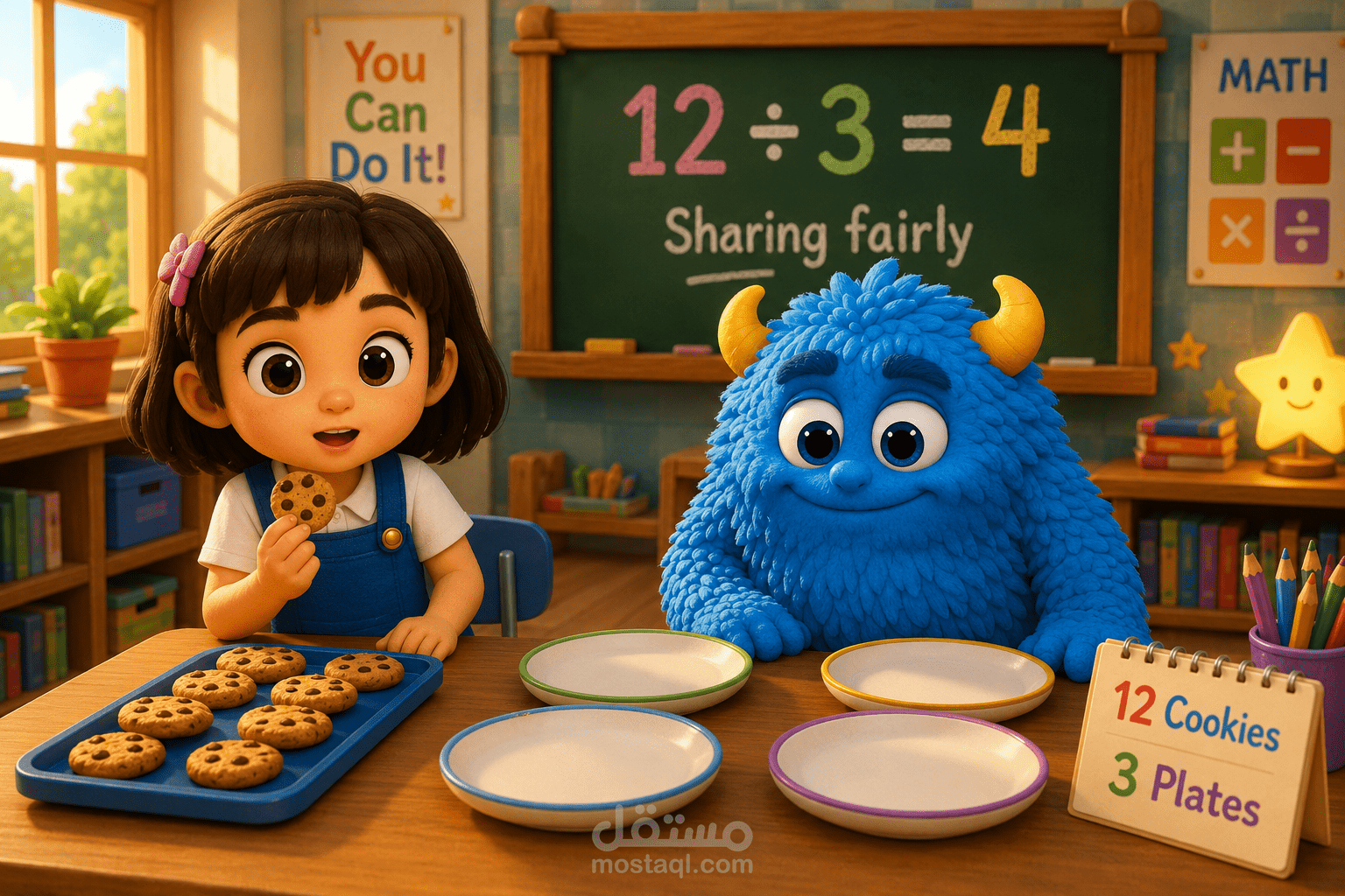 Mia & Fuzzy Division Adventure | Story-Based 3D Math Learning