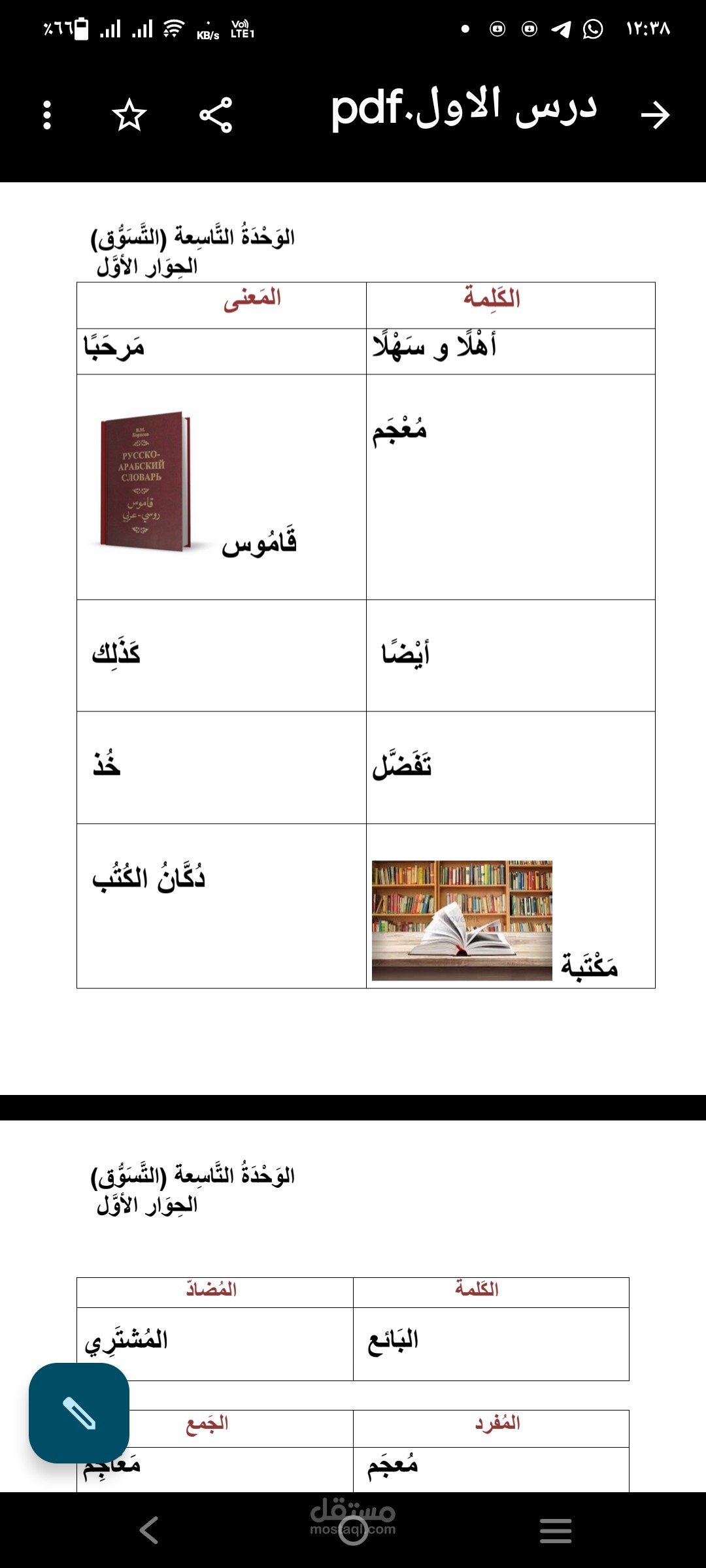 إعداد شرح مبسط للطالب الأعجمي