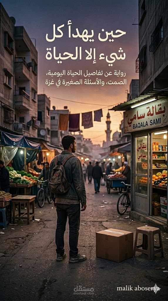 كتاب حين يهدا كل شي الا الحياة