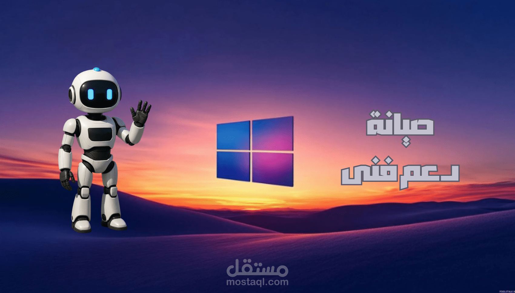 صيانة عن بعد وحل مشاكل الويندوز