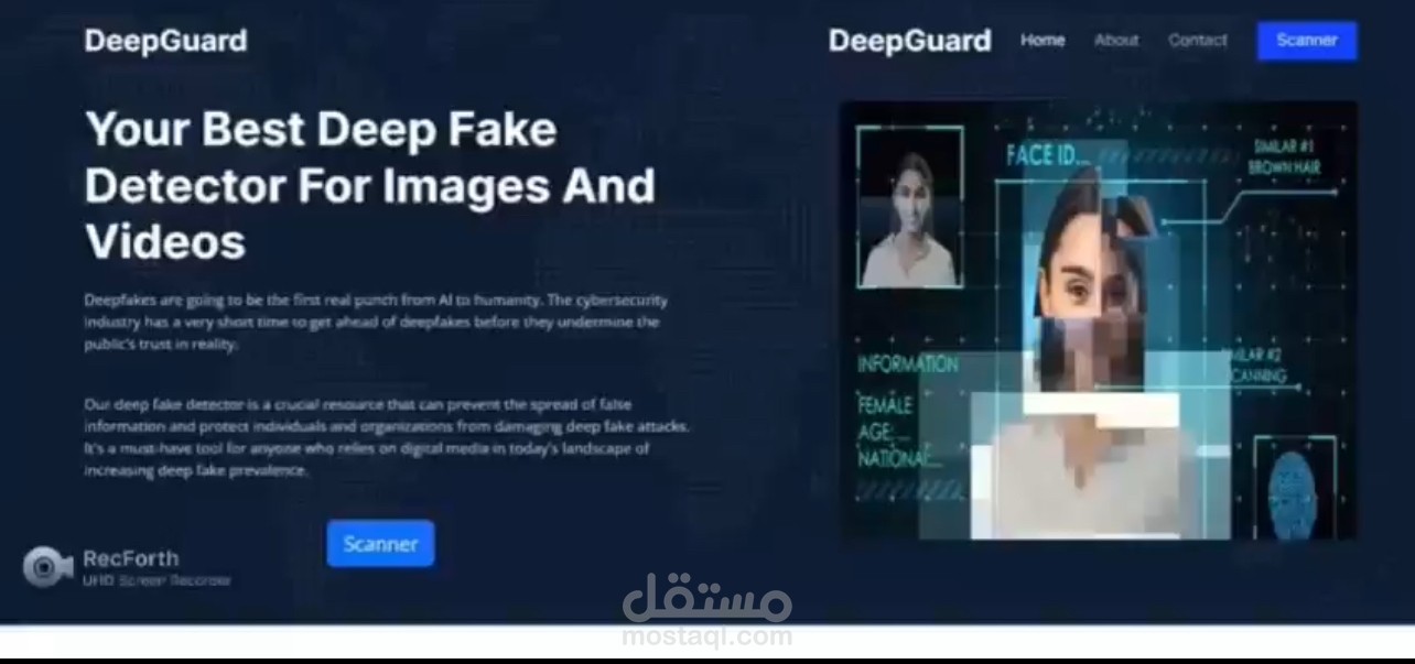 AI-Powered Deepfake Detection Web Application