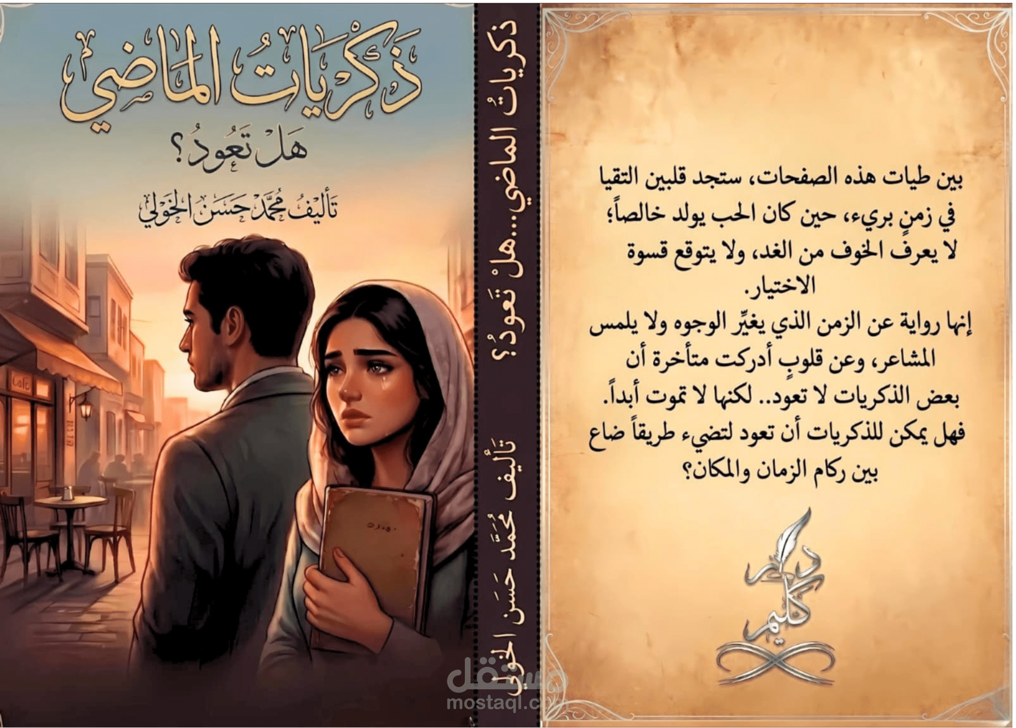 تصميم أغلفة كتب بأسلوب عصري وجذاب.