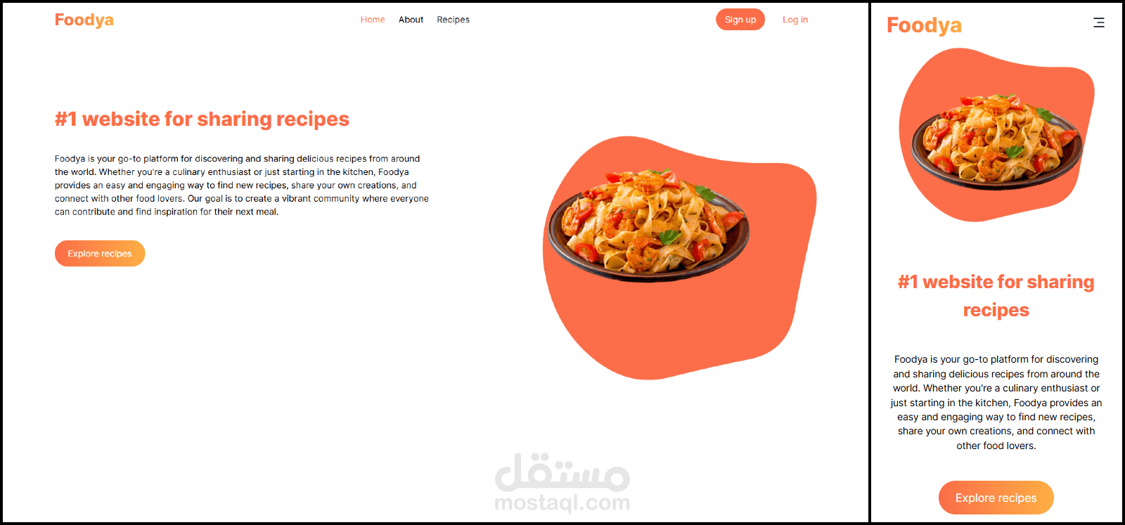 Foodya - منصة للمغرمين بالطبخ والوصفات
