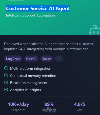 Customer Service AI Agent