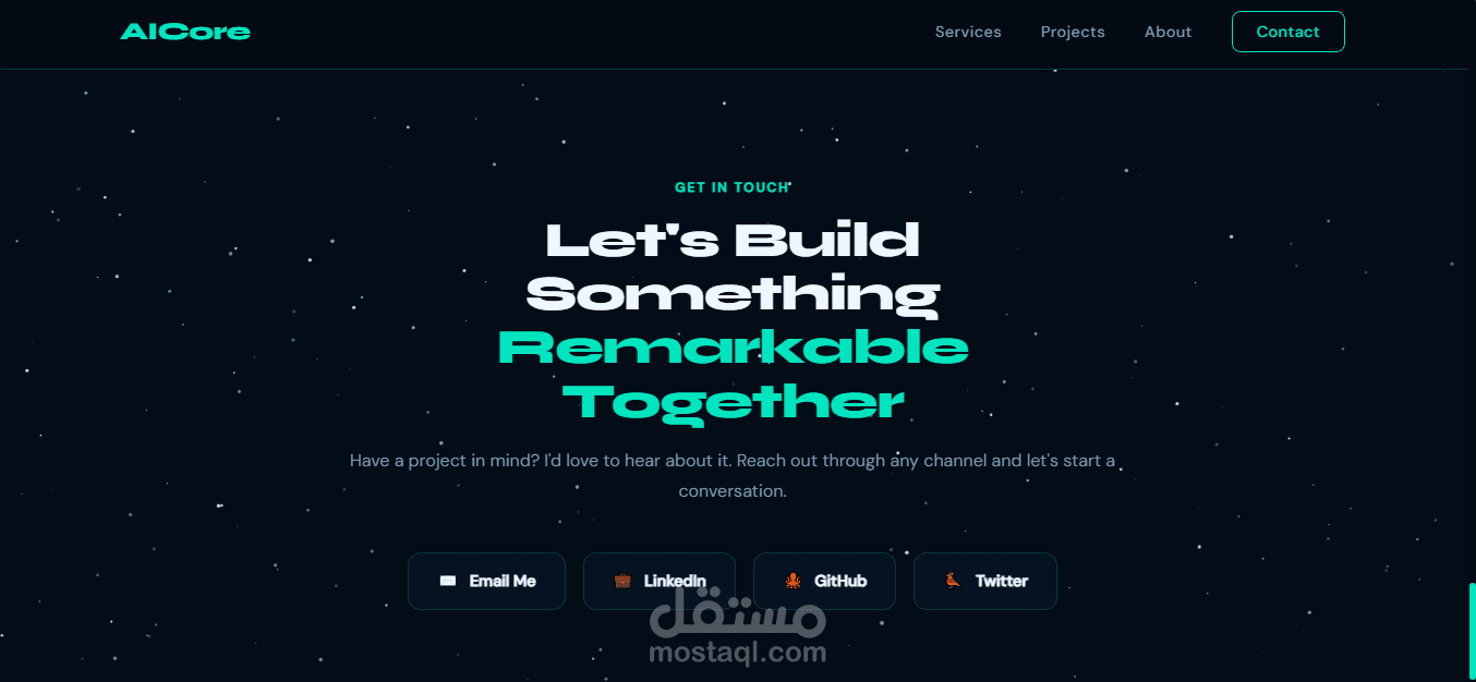 صفحة عرض خدمات احترافية | Modern Services Showcase Page