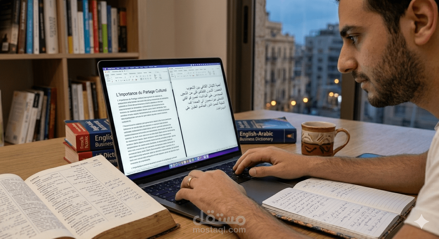 ترجمة أكاديمية وبلاغية لمقال ثقافي: أهمية التبادل الثقافي بين الأمم.