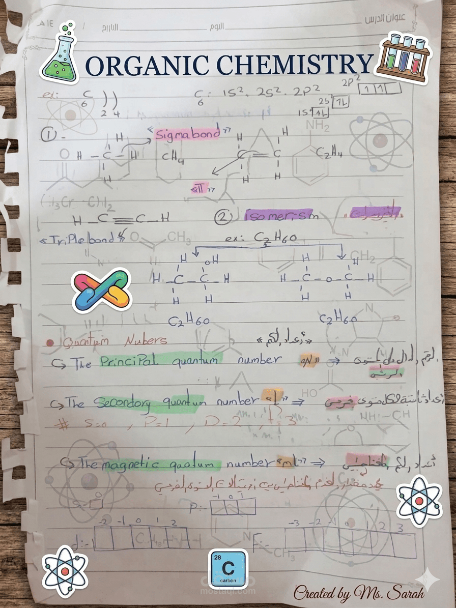 شرح الكمياء العضويه