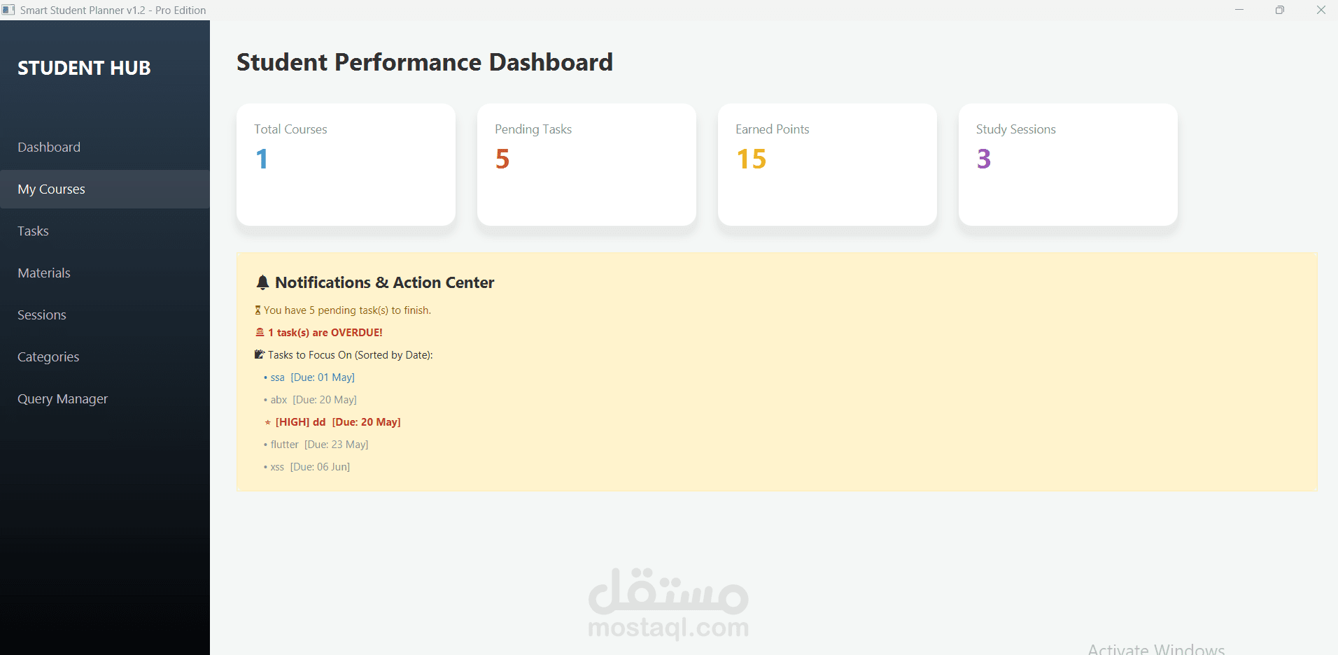 SmartStudentPlanner
