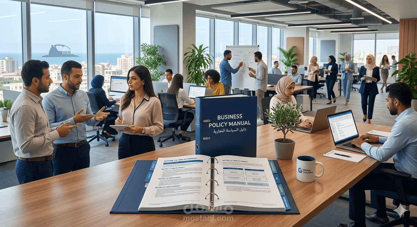 وضع نظام إداري متكامل لشركة تجارية