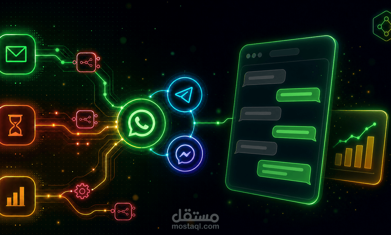 نظام رد فوري على الليدز عبر واتساب بالذكاء الاصطناعي — n8n + تأهيل تلقائي وتقارير أسبوعية