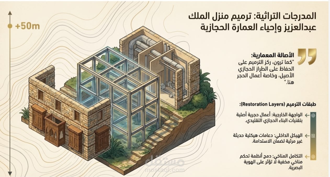 تصميم عرض تقديمي احترافي لمخطط تطوير السياحة البيئية في جبال الطائف