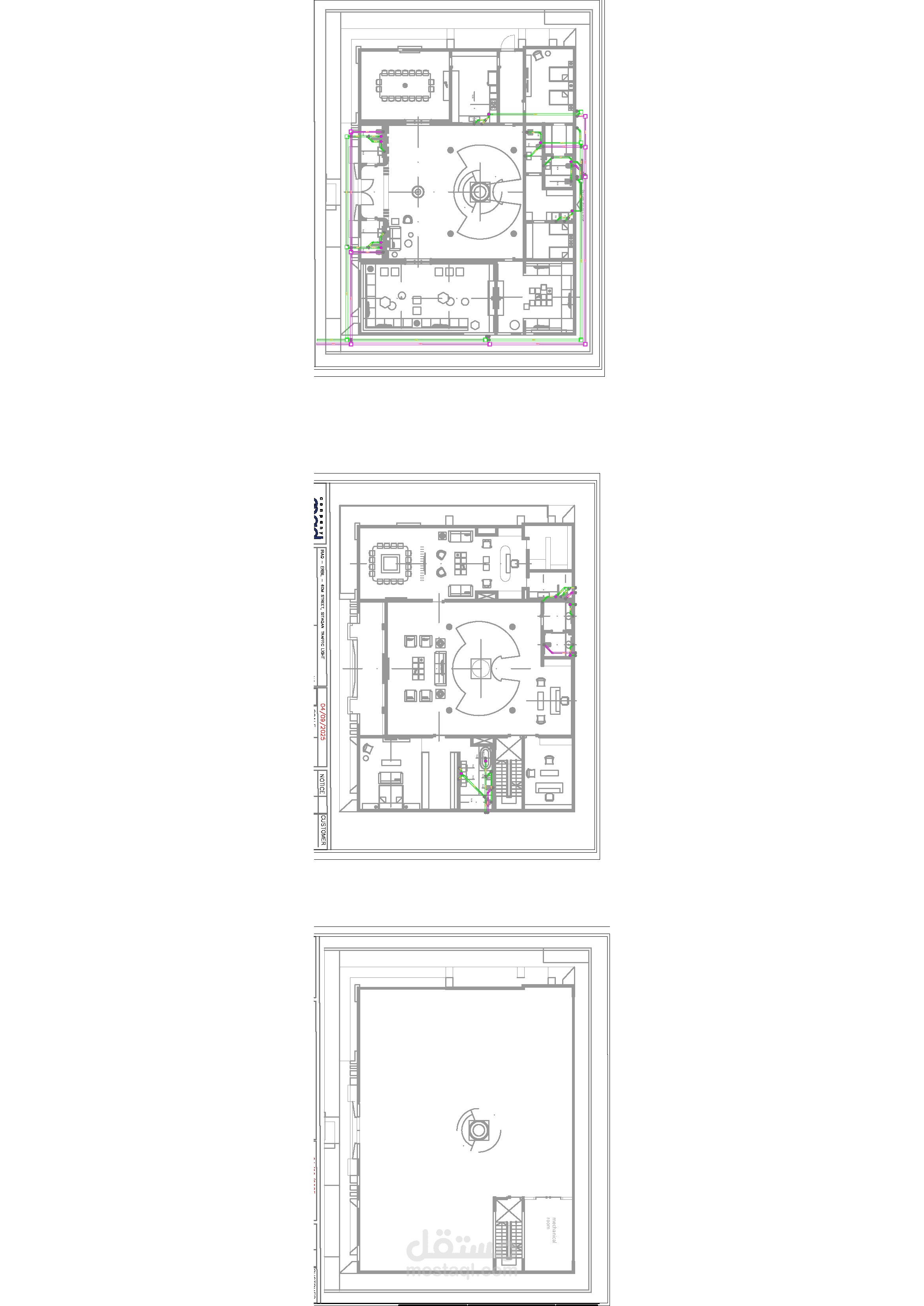 العراق - اربيل - مجمع ءارام سيتي 2 -مخططات الصحيات النظيفة و المالحة(PLUMBING_SYSTEM)
