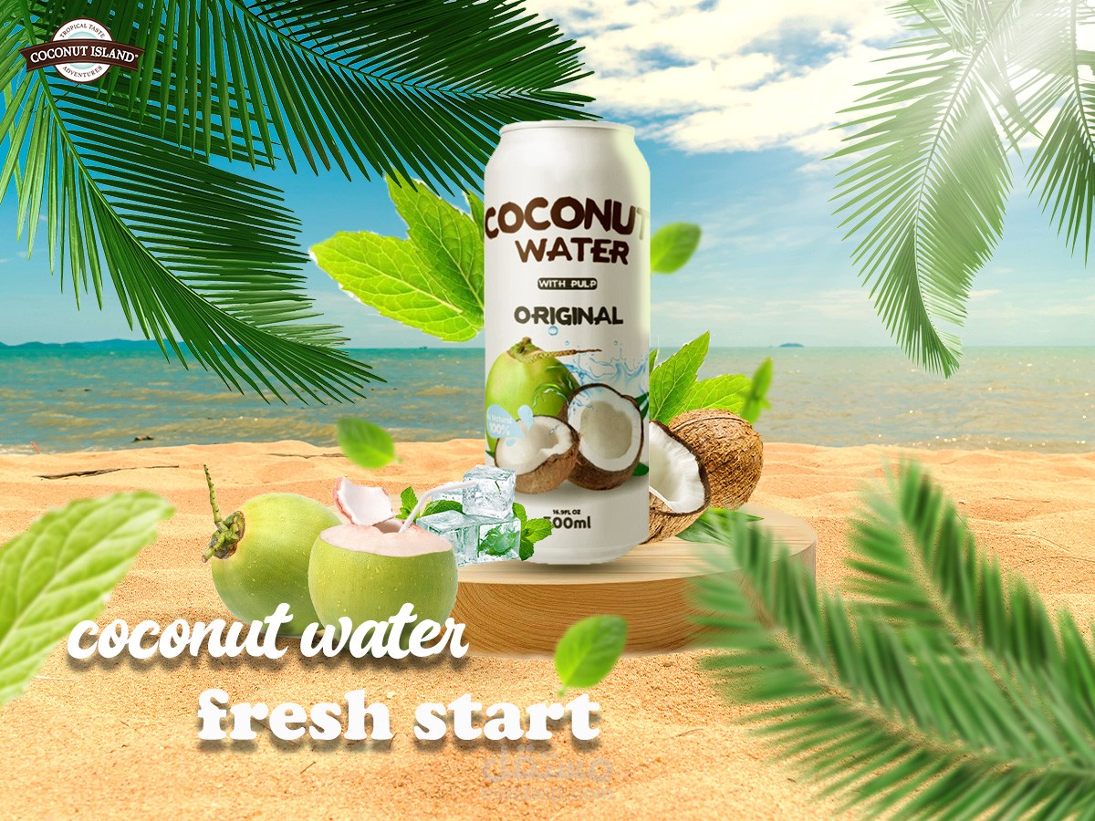 Social Media Posters For Coconut Island