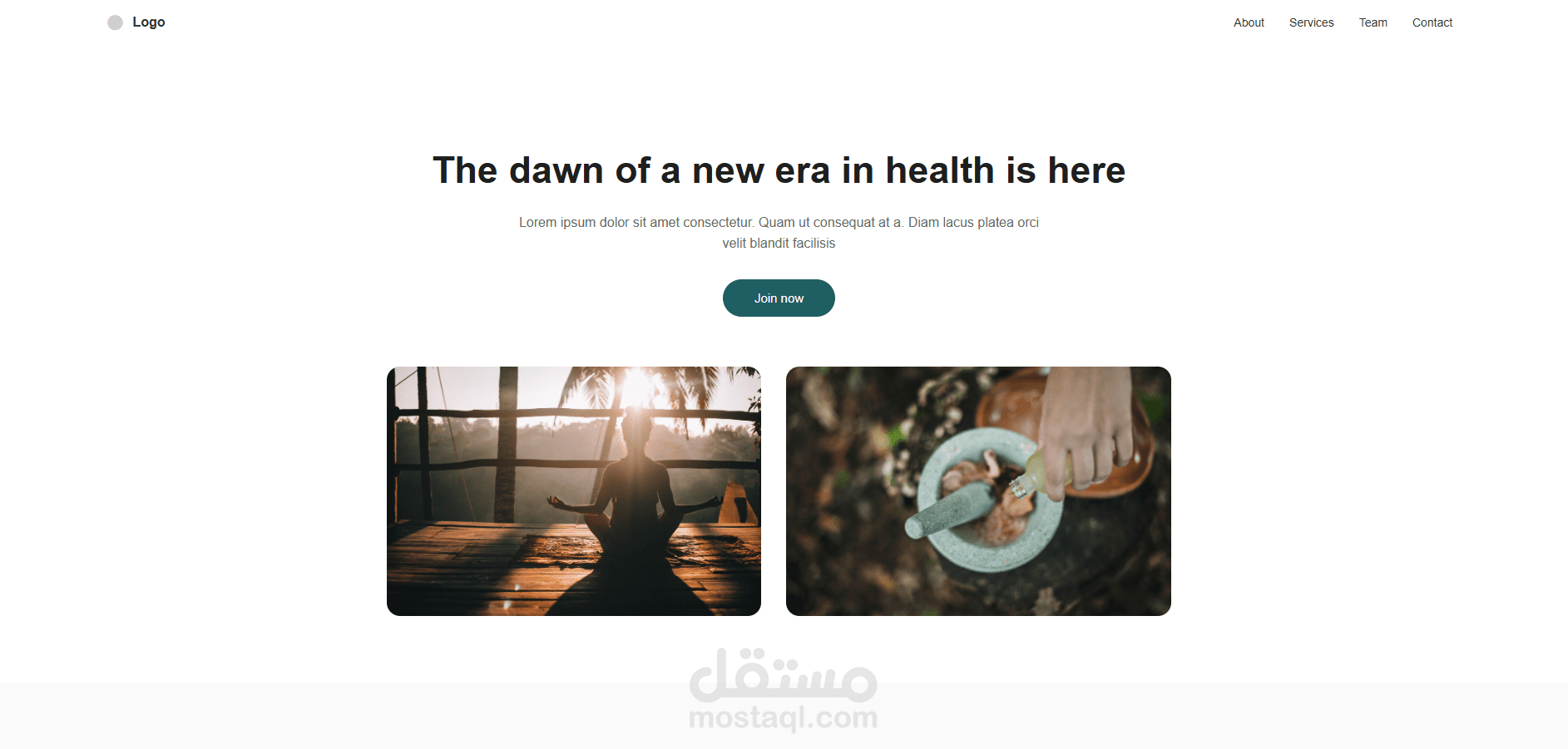 Health & Wellness Landing Page | واجهة عصرية لتجربة صحية متكاملة