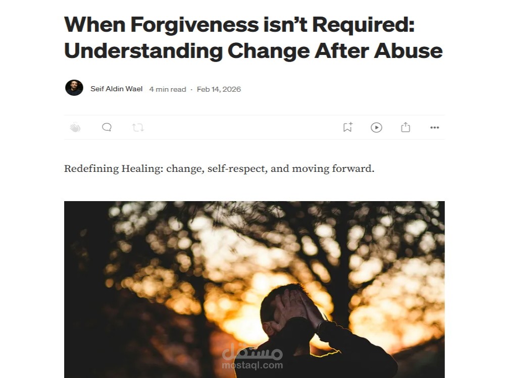 when forgiveness isn't required: understanding change after abuse