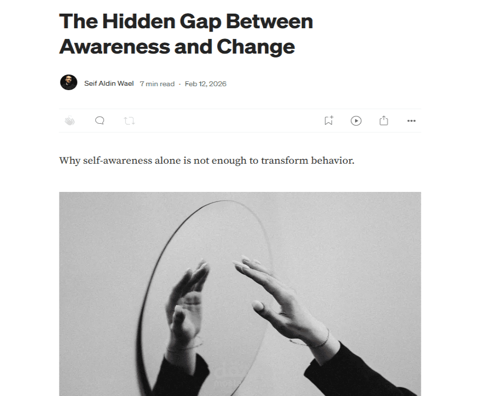 The Hidden Gap Between Awareness and Change