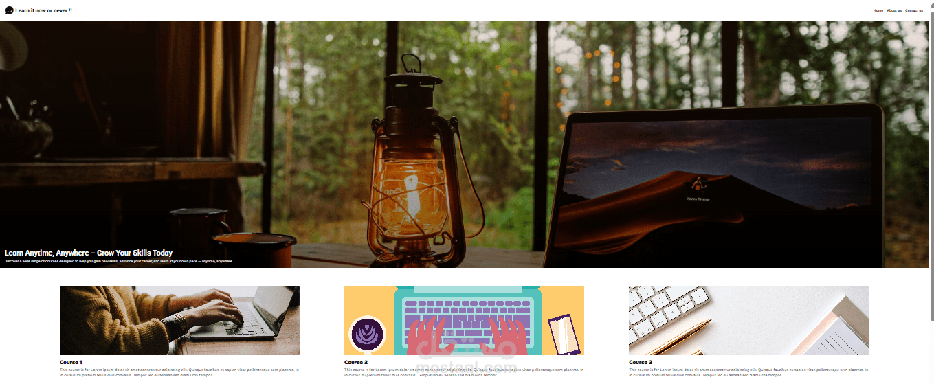 Courses Website Demo