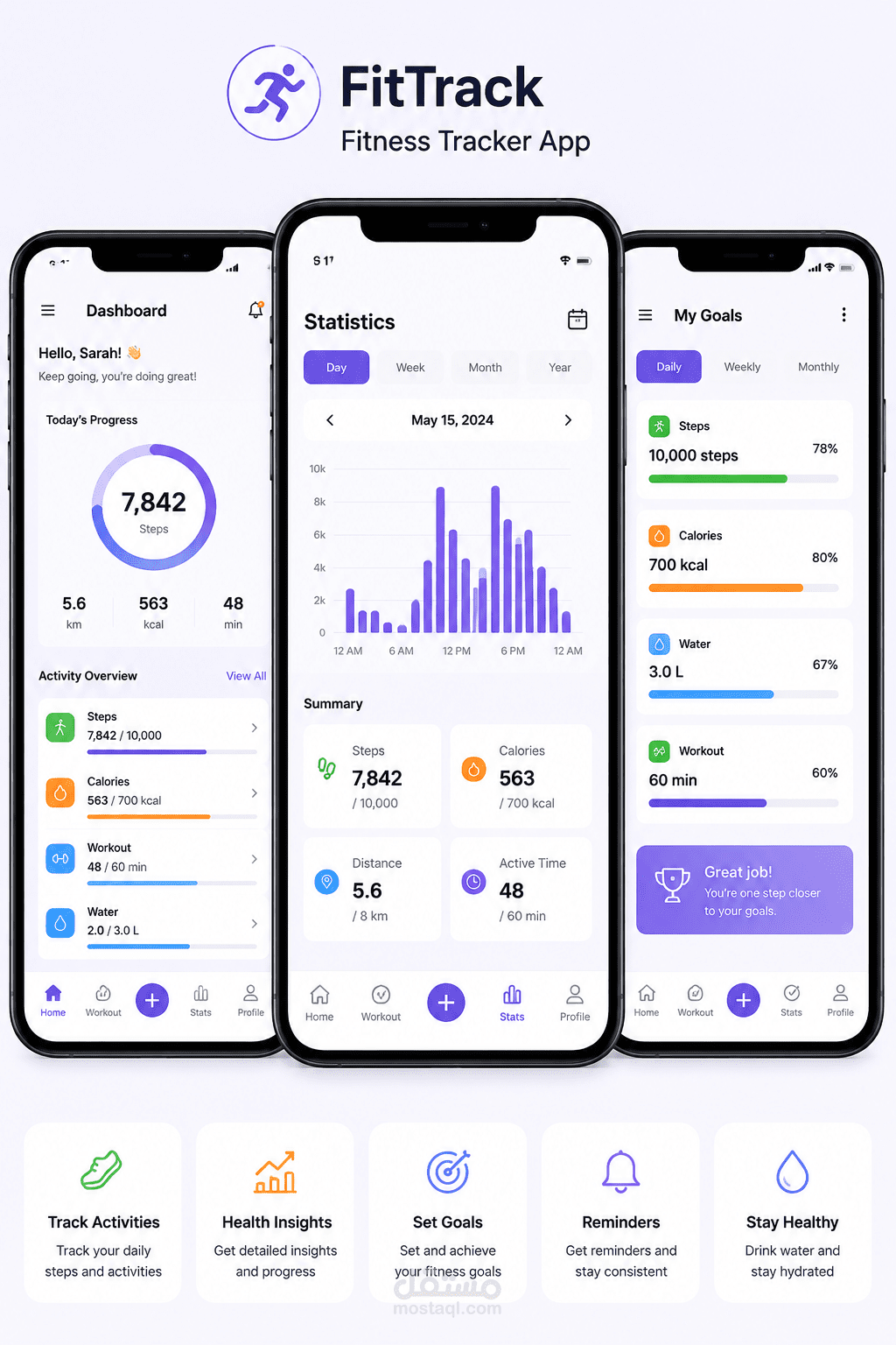 Fitness Tracker Mobile App — Flutter Application