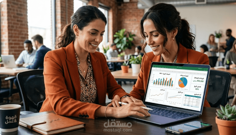 تصميم نموذج مالي متكامل ودراسة جدوى احترافية باستخدام Excel