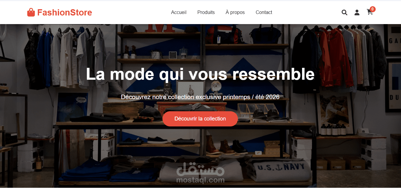 FashionStore – Responsive Fashion Website