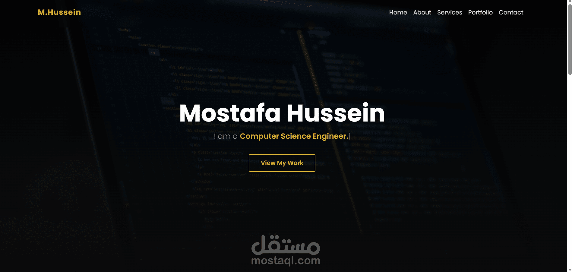 معرض أعمالي (Portfolio) كـ Frontend Developer