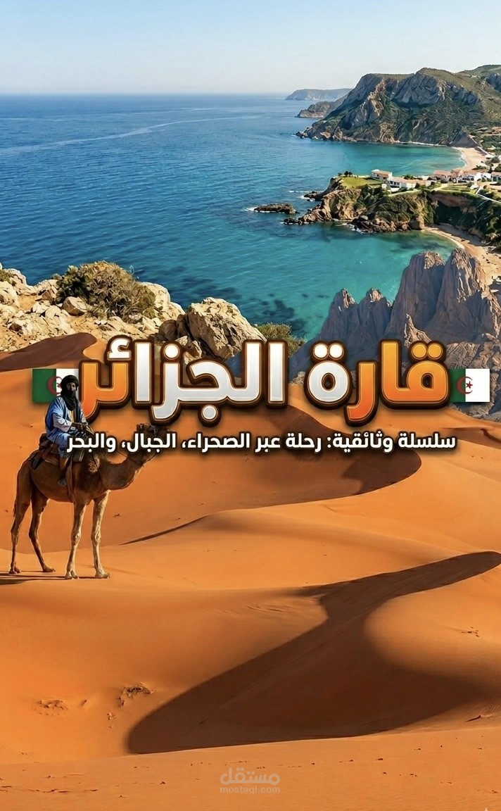 تصميم صورة مصغرة لسلسة تعريف بدولة الجزائر