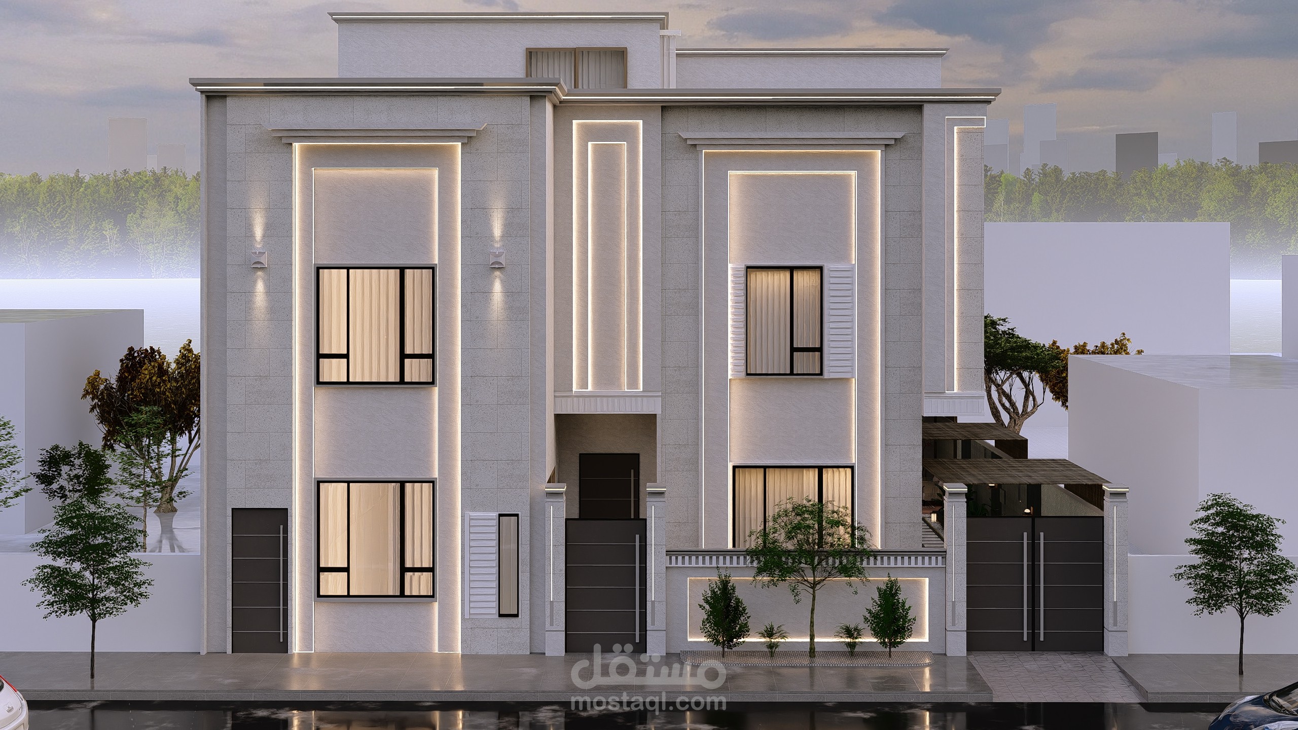 تصميـم واجهه فلــه