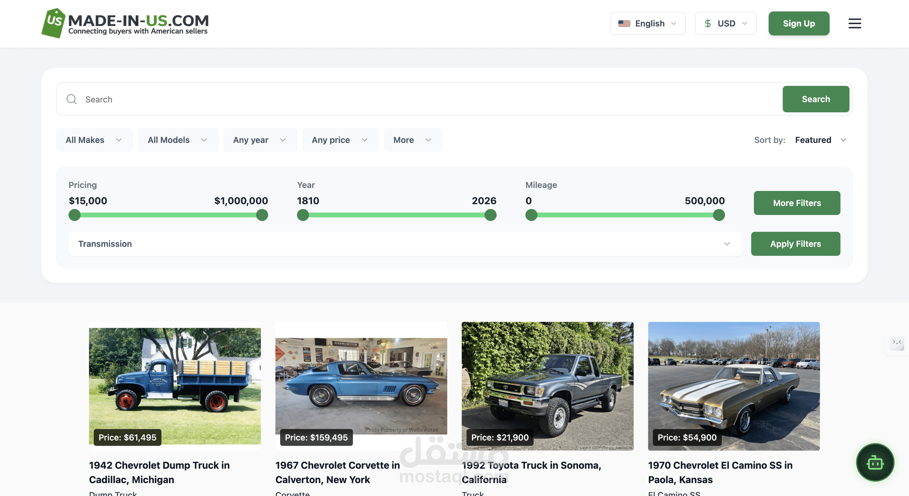Made-in-US.com — Full-Stack Marketplace (End-to-End)