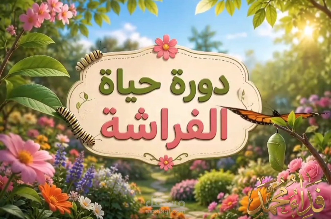 فيديو تعليمي لدورة حياة الفراشة