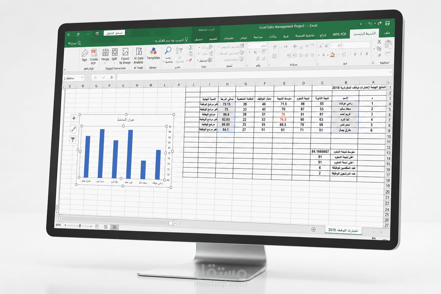 تنسيق وتحليل البيانات في Excel