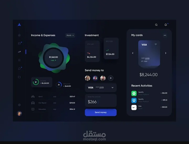 تصميم وبناء نظام قواعد بيانات متكامل لإدارة حسابات نظام بنكي (SQL)