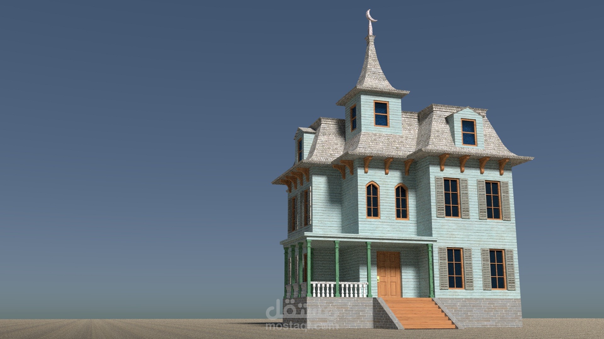 تصميم معمارى خارجى - منزل من العصور الوسطى