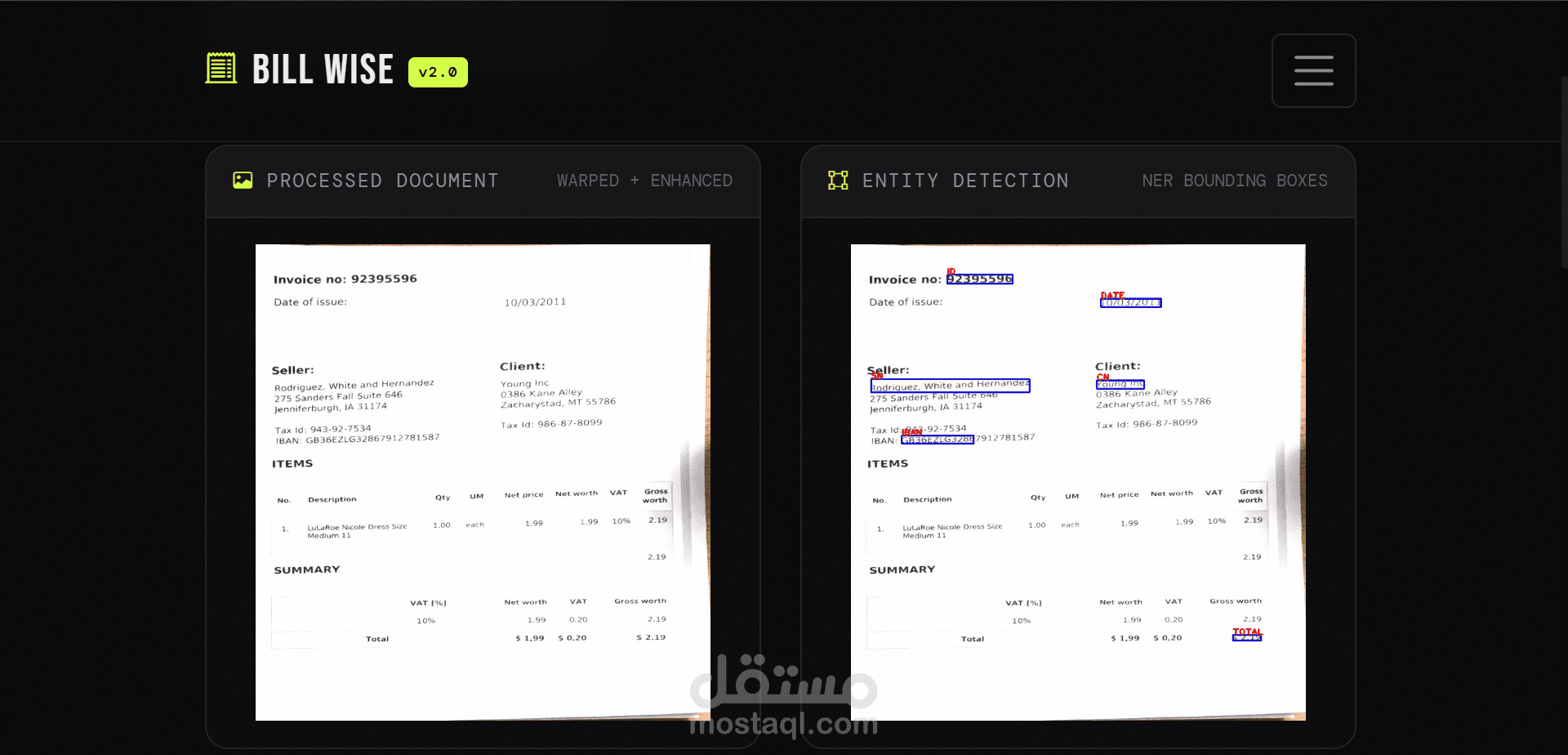 نظام Bill-Wise: استخراج بيانات الفواتير آلياً باستخدام الـ OCR والذكاء الاصطناعي